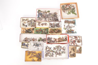 Lot 630 - A small collection of mainly pre WW2 made 25-30mm scale German flat figures by various makers including Heinrichsen with some later Kilia examples comprising Napoleonic Prussians and French (50+)