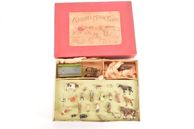 Lot 652 - A well made facsimile of Britains rare pre WW2 2-level boxed set 52-F