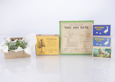 Lot 669 - Britains boxed farm items comprising 7F Tree and Gate