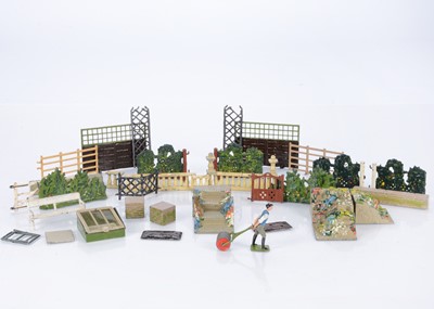 Lot 676 - Britains loose Garden items and accessories comprising Cold Frames (2)