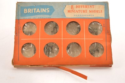 Lot 682 - Britains Lilliput boxed set L.14 8 Different Miniature Models - British Infantry