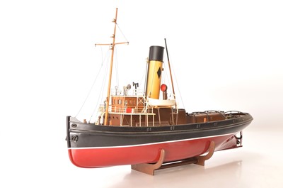 Lot 694 - A large scale kitbuilt Ocean Tug fitted for Radio Control operation (no controller)