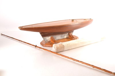 Lot 697 - large scale wood construction Edwardian Pond Yachts (2)