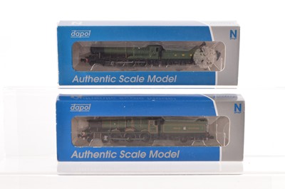 Lot 23 - Dapol N Gauge GWR Steam Locomotives with Tenders (2)