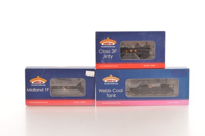 Lot 41 - Bachmann boxed 00 Gauge LMS and LNWR black Tank Locomotives (3)