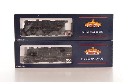 Lot 45 - Bachmann boxed 00 Gauge BR black Steam Locomotives (2)