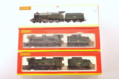Lot 79 - Hornby 00 Gauge boxed  BR green Castle Class Locomotives and Tenders all with decoders fitted (3)