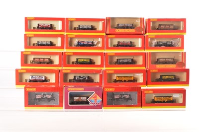 Lot 99 - Hornby China OO Gauge Private Owner Five and Six Plank wagons (20)