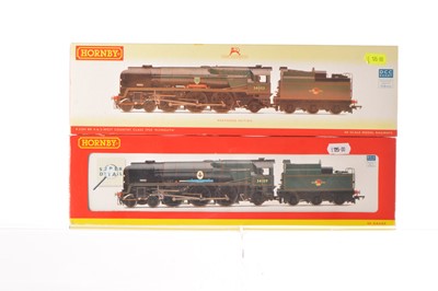 Lot 105 - Hornby China OO Gauge BR Steam Locomotives with Tenders (2)