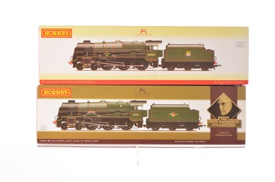 Lot 119 - Hornby China OO Gauge Royal Scot 7P Class Steam Locomotives with Tenders (2)