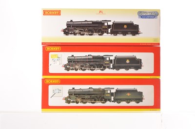 Lot 130 - Hornby China OO Gauge 5MT Class and Black 5 Steam Locomotives  with Tenders (3)