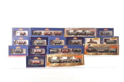Lot 150 - Bachmann OO Gauge Private Owner Plank Wagons Includes Triple Packs (16)