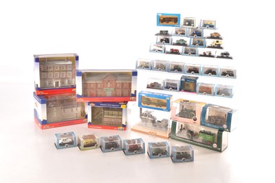Lot 213 - OO Scale Trackside Buildings Vehicles and Bachmann Locomotion Display Model (42)