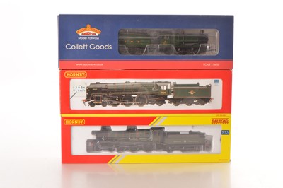 Lot 228 - Hornby China and Bachmann BR and GWR Steam Locomotives with Tenders (3)
