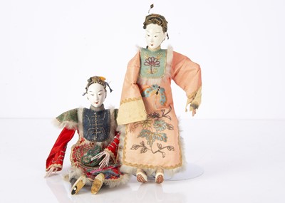 Lot 1449 - Two female Chinese Opera dolls