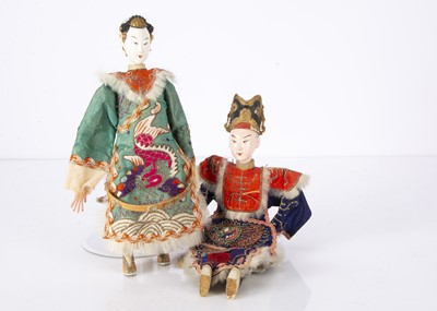 Lot 1450 - Two Chinese Opera dolls