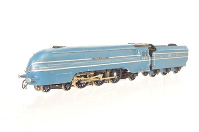 Lot 314 - 00 Gauge kitbuilt LMS blue Streamline Coronation Class 6221 ''Queen Elizabeth' Locomotive and Tender