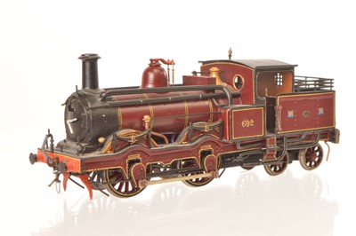 Lot 316 - 00 Gauge kitbuilt painted by L W Goddard 1986 MR crimson lake Kirtley 690 Class 4-4-0T No 692