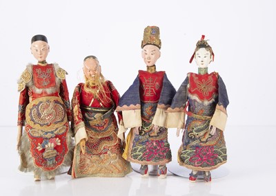 Lot 1452 - Four Chinese Opera dolls