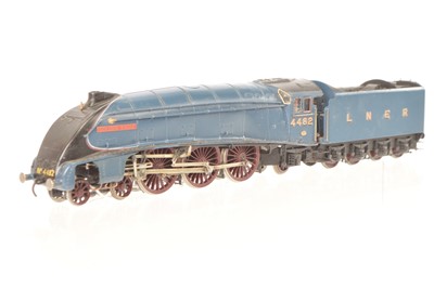 Lot 329 - 00 Gauge kitbuilt LNER Garter blue Class A4 4482 'Sir Nigel Gresley' painted by L Goddard 1981
