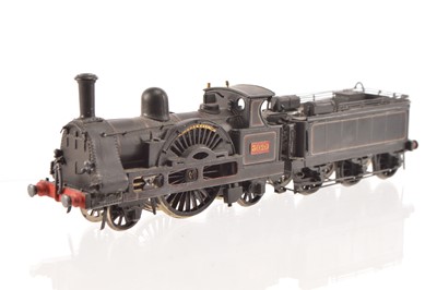 Lot 339 - 00 Gauge kitbuilt LNWR black 2-2-2 3020 'Cornwall' as rebuilt in 1858
