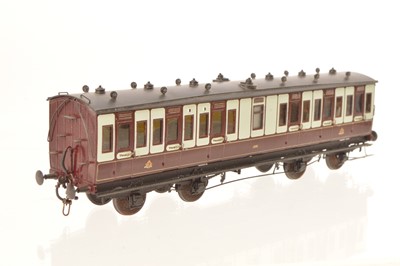 Lot 348 - EM Gauge Rocar kitbuilt LNWR short bogie All Third compartment coach with central Rest room?