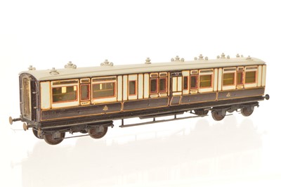Lot 349 - EM Gauge Ratio kitbuilt LNWR First/ Third with central baggage compartment
