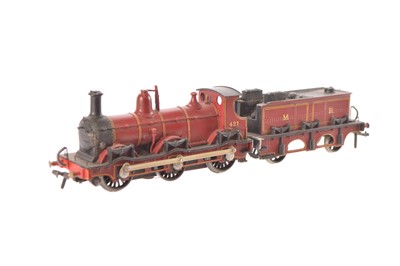 Lot 371 - 00 Gauge Midland Railway maroon Kirtley Class 2F Goods 'Double Framed' 0-6-0 No 421 Locomotive and Tender