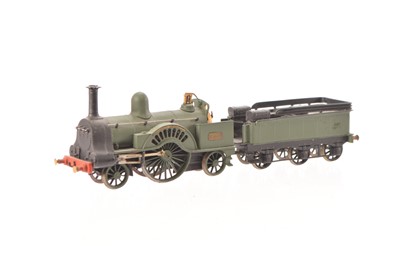 Lot 374 - 00 Gauge LNWR green Problem Class 2-2-2 531 'Lady of the Lake' Locomotive and Tender