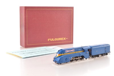 Lot 380 - Fulgurex HO Gauge 2205/1 NORD Super Pacific 4-6-2 39.165 Streamline Locomotive and Tender with Union Flag motif for visit of King George V1 in 1939