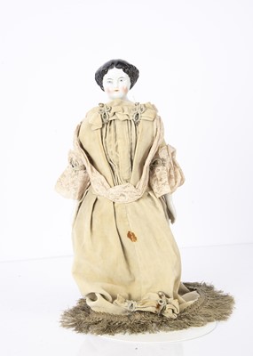 Lot 1458 - A German china shoulder head doll