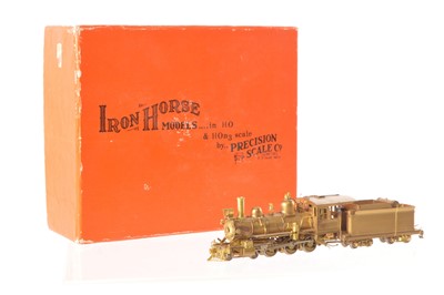 Lot 391 - Precision Scale Co Iron Horse Models HOn3 Gauge unpainted brass 4-6-0 Locomotive and Tender