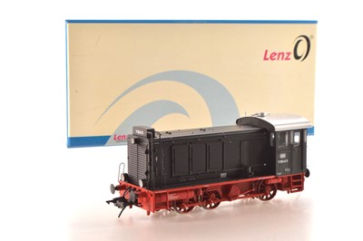 Lot 455 - Lenz O Gauge Catalogue No.V36-413 0-6-0 Diesel Locomotive DB black