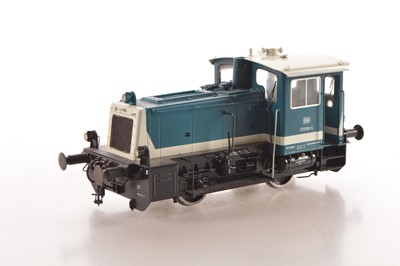 Lot 473 - Gebauer 0 Gauge modern issue 0-4-0 DB blue class 333 Diesel Locomotive