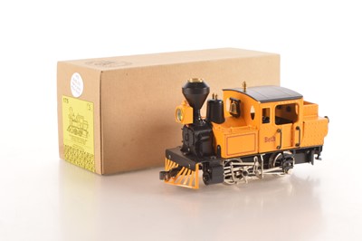 Lot 477 - ETS 0 Gauge Modern issue American outline 0-4-0 steam outline Tank Loco yellow  'Beth'