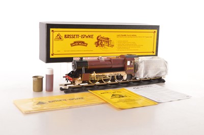 Lot 483 - Corgi Bassett Lowke 0 Gauge  Modern issue Ref: BL99002 2-6-0 Loco & Tender LMS maroon Mogul