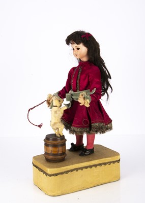 Lot 1468 - A late 19th century Roulett & Decamps Training the Dancing Dog automaton