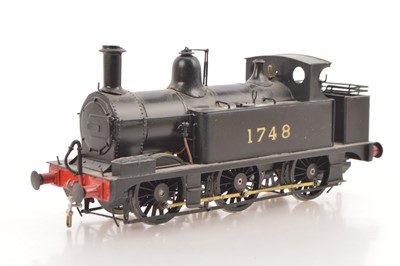 Lot 497 - Unknown Make 0 Gauge Finescale Kitbuilt 0-6-0 Tank Loco LMS black Class 1377