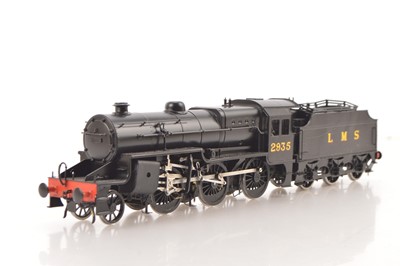 Lot 499 - E.K. Models 0 Gauge Finescale Kitbuilt 2-6-0 Loco & Tender LMS black 'Crab'