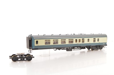 Lot 501 - Lawrence Scale models Kitbuilt 0 Gauge BR blue and grey Brake 3rd Coach