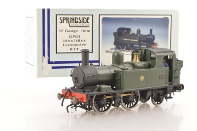Lot 530 - Springfield Models 0 Gauge Finescale Kitbuilt 0-4-2 GWR Green Class 14XX Autotank Loco