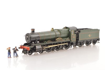 Lot 534 - Kitbuilt 0 Gauge Finescale 4-6-0 BR lined green Hall class Loco & Tender 'Lleweni Hall'