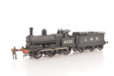 Lot 571 - Unknown make Kitbuilt 0 Gauge Finescale 0-6-0 Loc & Tender LMS black class 2F