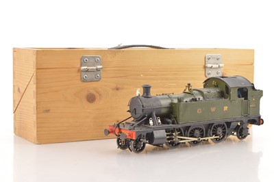Lot 573 - Kitbuilt 0 Gauge Finescale 2-6-2 GWR green small Prairie Tank Loco