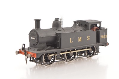 Lot 575 - Kitbuilt 0 Gauge Finescale 0-6-0 LMS black Tank Loco Ex Midland Railway class 3F