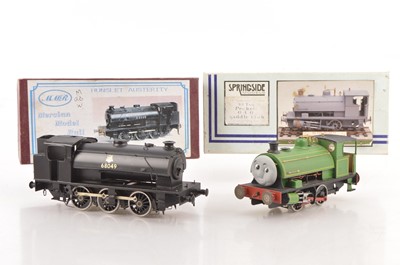 Lot 581 - Springside/Mercian models 0 Gauge Finescale Kitbuilt pair of industrial Tank Locomotives (2)