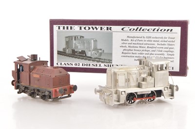 Lot 582 - Tower models and other manufacturers 0 Gauge Kit and Part Kitbuilt Finescale Diesel and Steam industrial Locomotives (2)