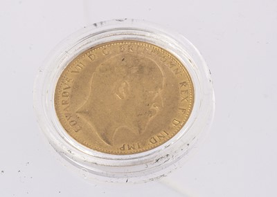 Lot 8 - An Edward VII full gold sovereign