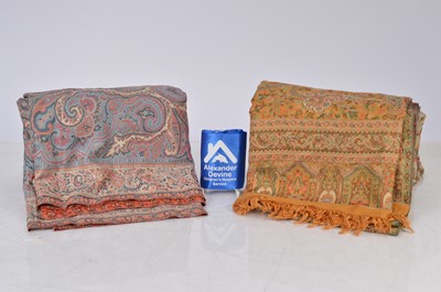 Lot 58 - Two Paisley-style wool shawls