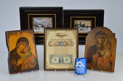 Lot 62 - Five pictorial items